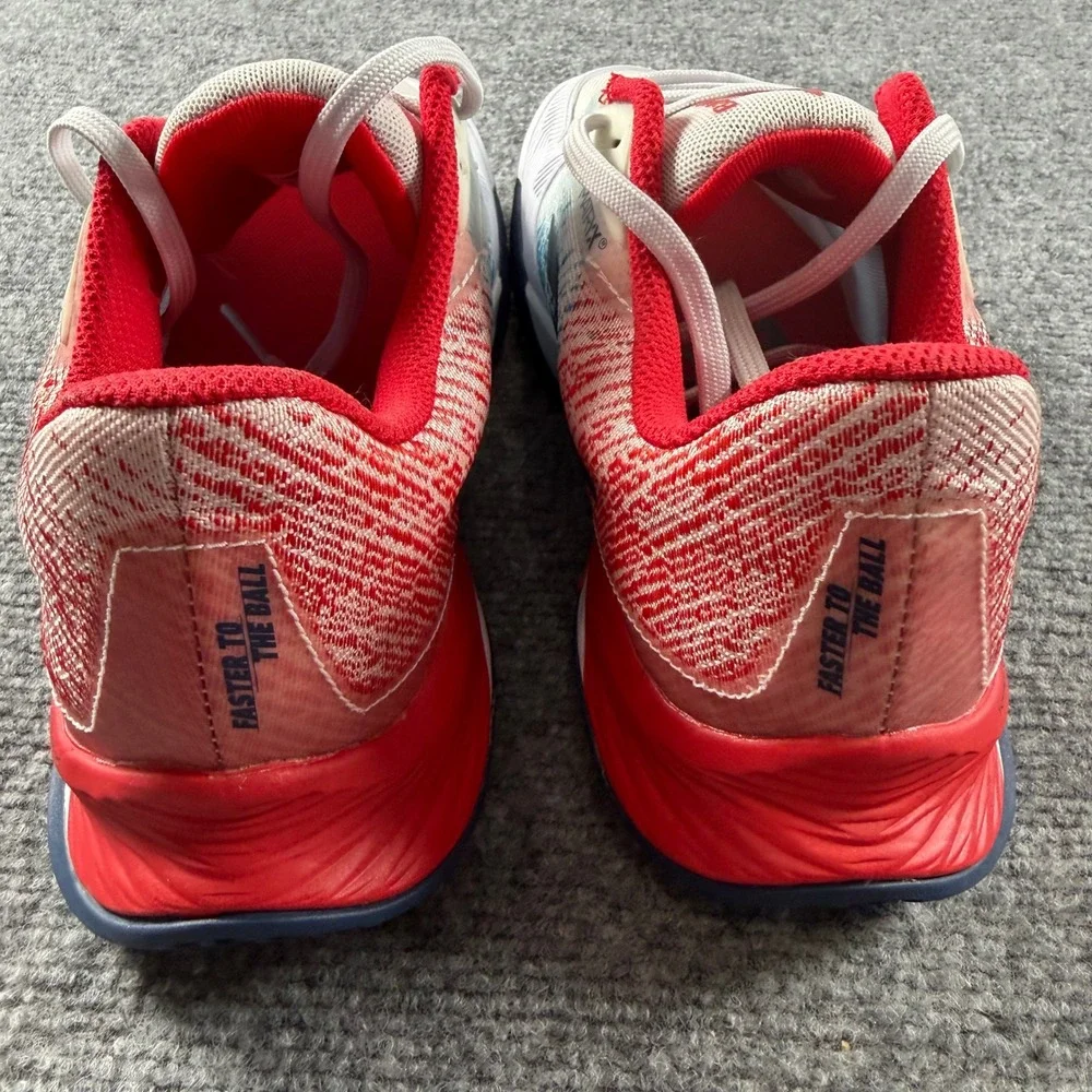 Babolat Jet Mach 3 All Court Men 8.5 White Red Blue Tennis Shoes 30F22629